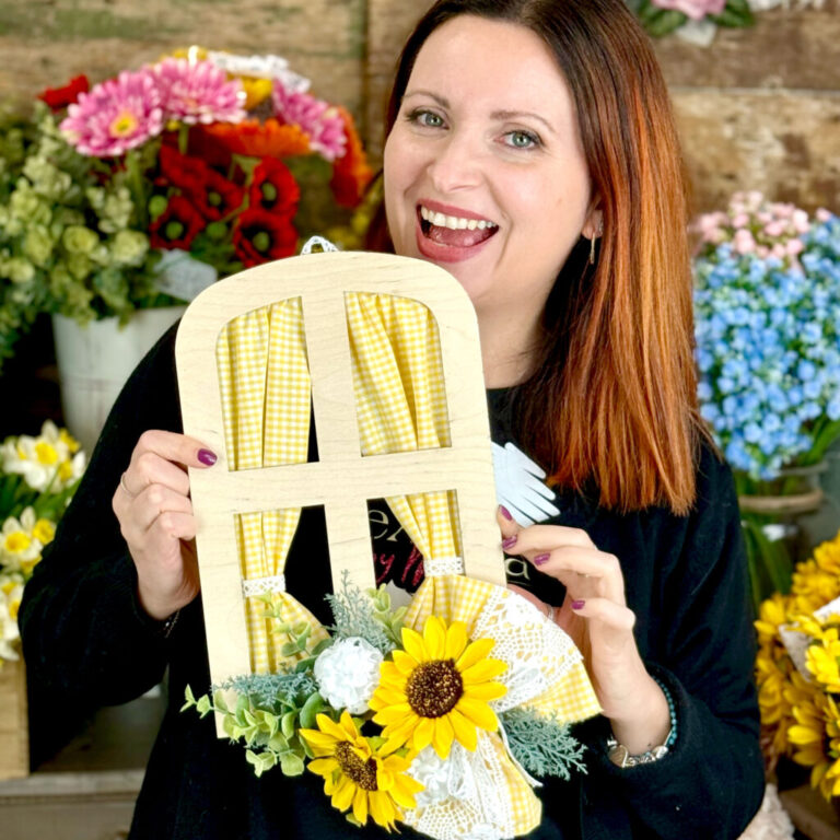 Kit Finestra In Legno Xl Con Girasoli – Crkit626