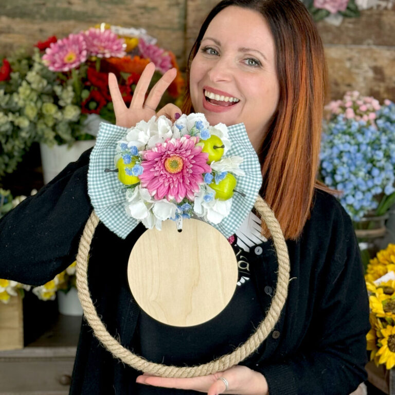 Kit Ghirlanda Corda Con Gerbera E Mele