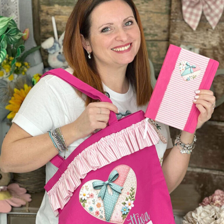 Kit Borsa Shopper Cotone 220Gr Con Arricciatura+ Block Notes  + Tessuto Cotone +. Chiusura Calamita Omaggio – Crkit630