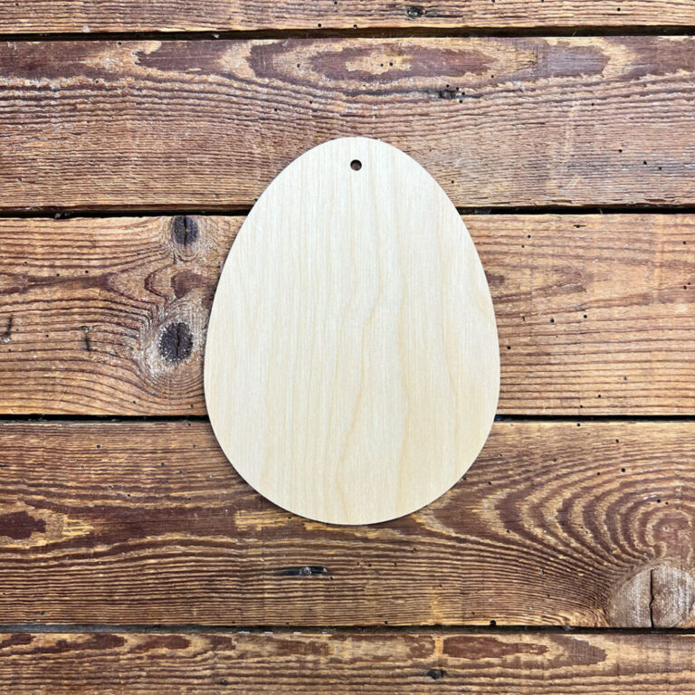 Uovo Laserato In Legno Spessore 3Mm