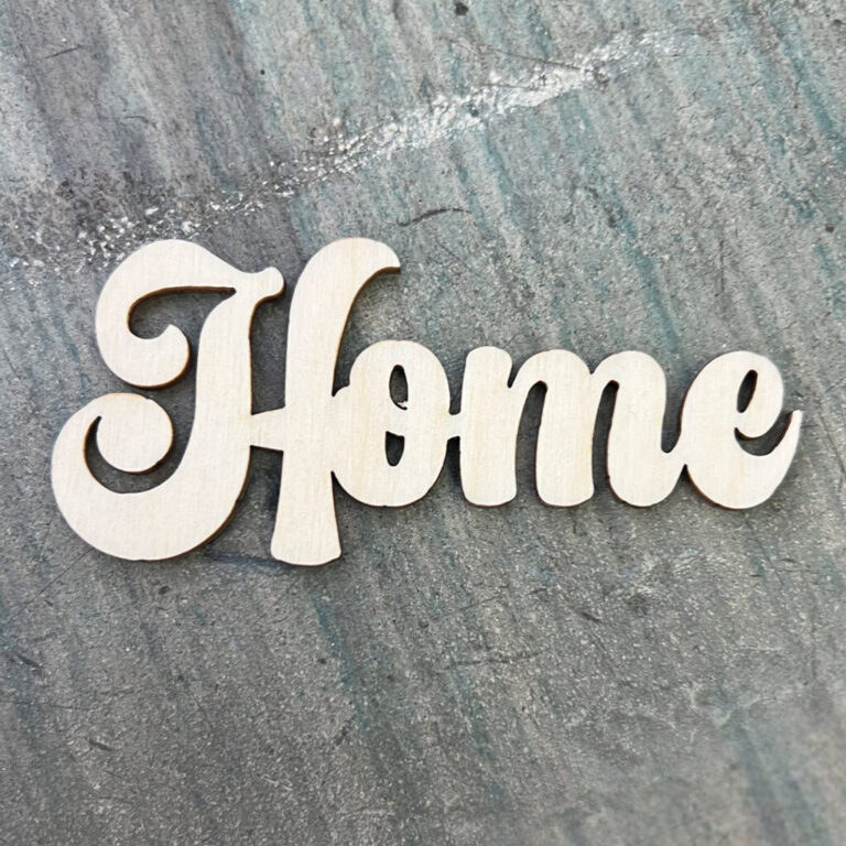 Scritta Home In Legno 13Xh6Cm Circa – Crlsc015