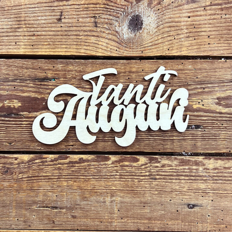 Scritta Tanti Auguri In Legno 15Xh7,5 Cm Circa – Crlsc023