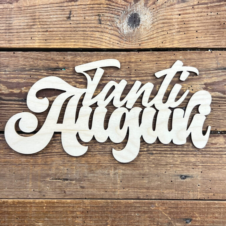 Scritta Tanti Auguri In Legno 22,5Xh11,5 Cm Circa – Crlsc024
