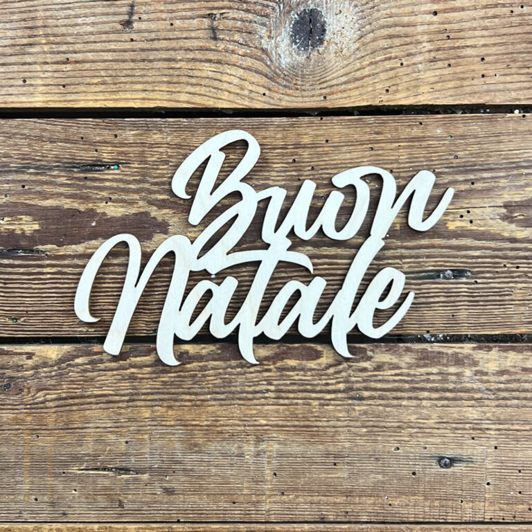 Scritta Buon Natale In Legno 15Xh9,5 Cm Circa – Crlsc025
