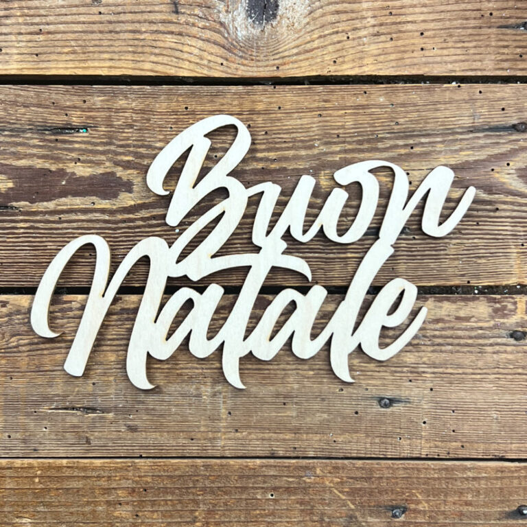 Scritta Buon Natale In Legno 19Xh12Cm Circa – Crlsc026