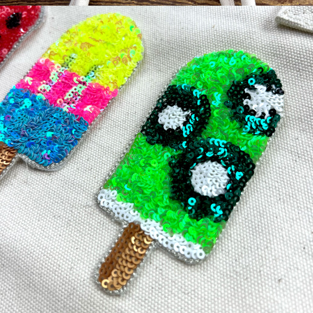PATCH GHIACCIOLI PAIETTES TERMOADESIVO 5,5 x H11,5 CM – CRPAT006