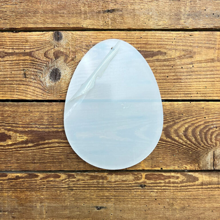 Uovo Laserato In Plexiglas Spessore 5Mm