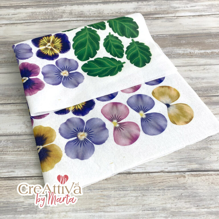 Pannolenci Morbidoso Stampato Viola Mammola 50X45Cm – Crpms127