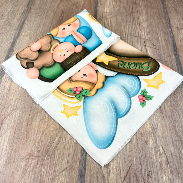 Pannolenci Morbidoso Deco L’Angelo Della Nativita’ 50X45Cm – Crpms169