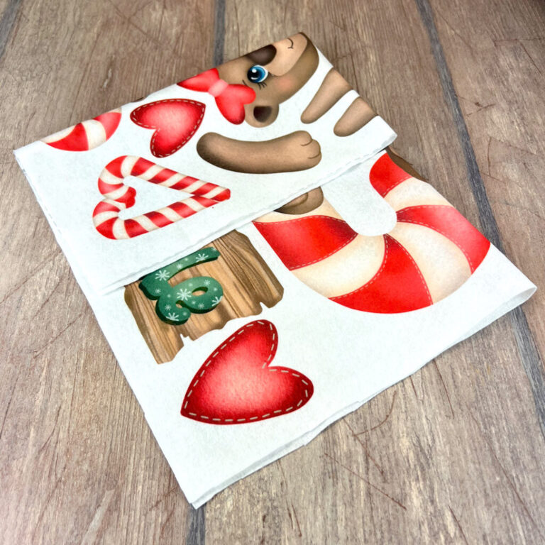 Pannolenci Morbidoso Deco Orsetti Family Su Candycane 45Cmx50 Cm – Crpms173