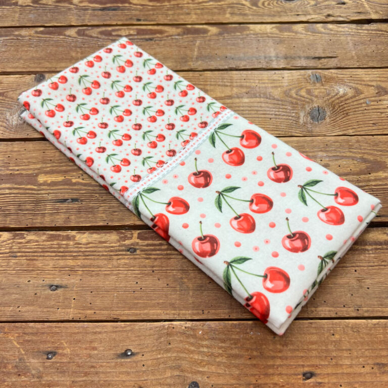 Pannolenci Morbidoso Deco Pattern Doppio Ciliegie 60×54Cm