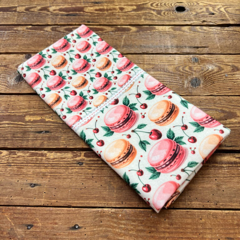 Pannolenci Morbidoso Deco Pattern Doppio Macarones Ciliegie 60×54Cm