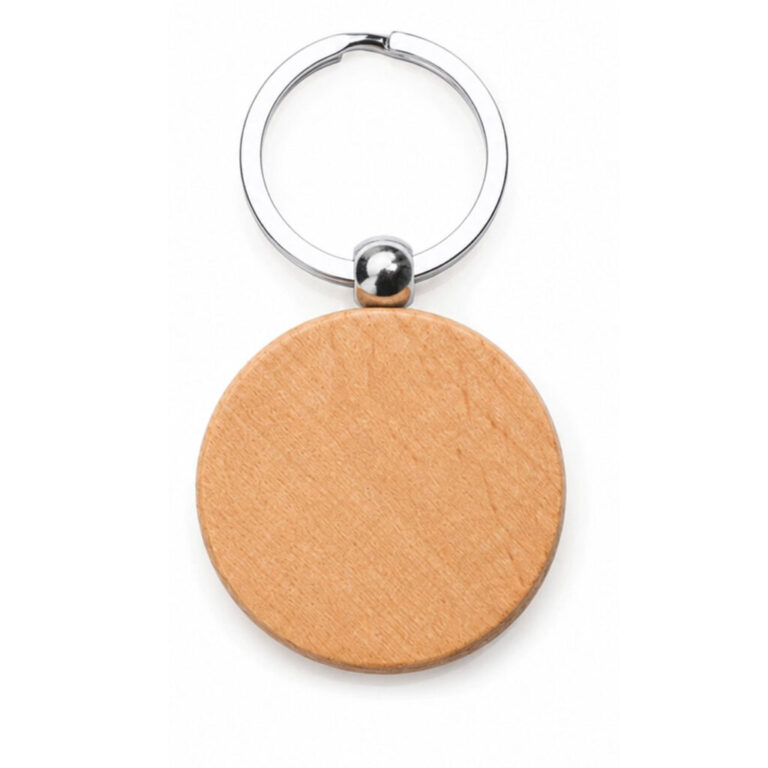 Portachiavi In Legno Tondo 4Cm Diametro Spessore 0,6Cm Circa – Crpor001