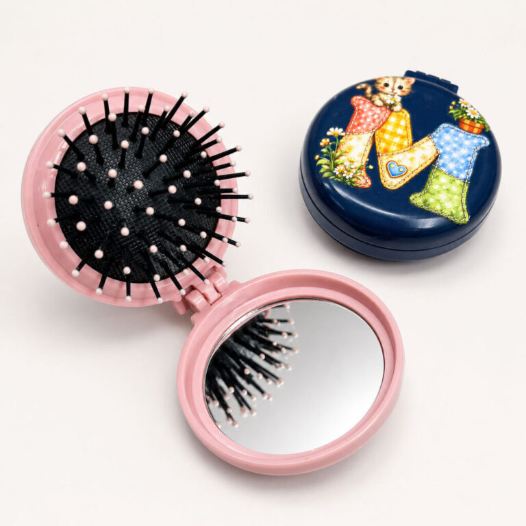 Spazzola In Plastica Con Specchio Chiudibile – Crspaz002