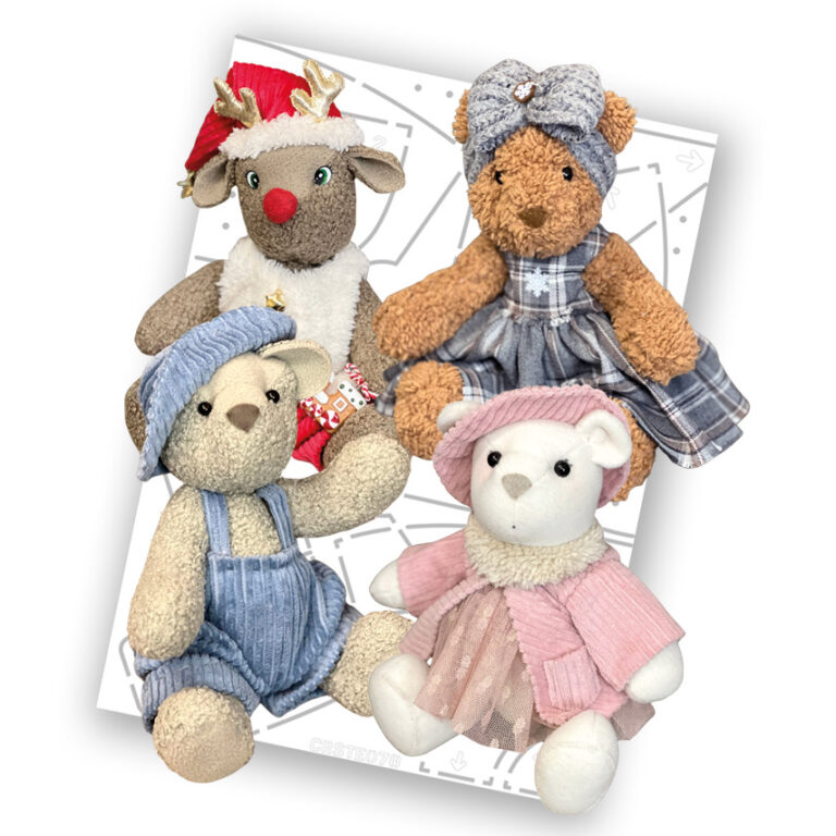 Cartamodello Stencil Fiabe Da Indossare (Vestiti Per Orsetti Peluches)