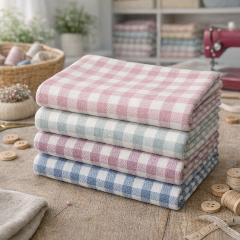 Flanella Vichy 1Cm 100% Cotone H143Cm