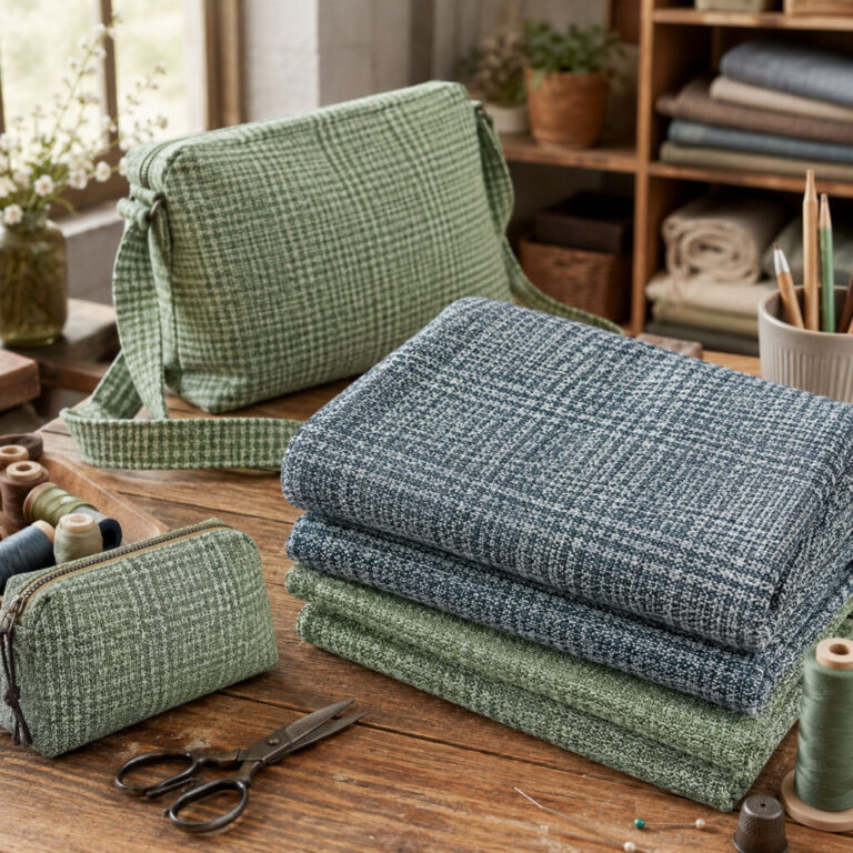 Tessuto Tartan Lino/Cotone Jacquard – Crtes029