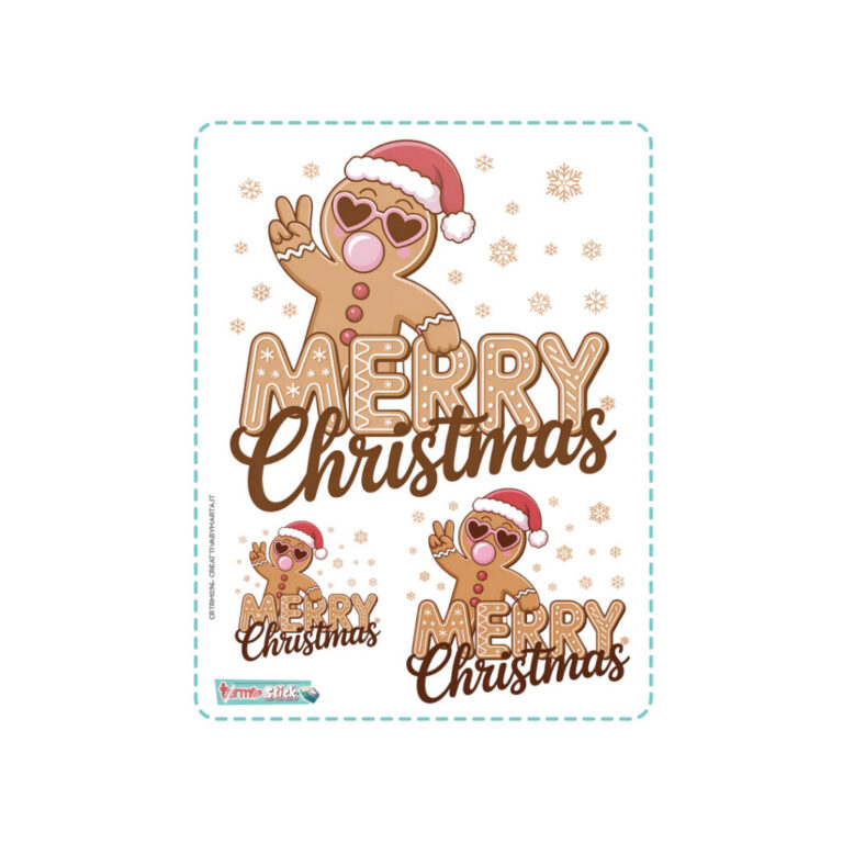 Termostick Ginger Bread Nerry Christmas – 3 Set Larghi 15Cm – 7Cm 5 Cm Circa