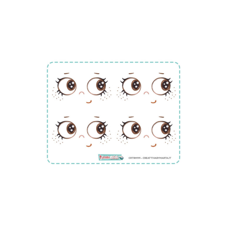 Termostick Viso Occhi Simpatici – 4 Set Larghi 7 Cm Circa