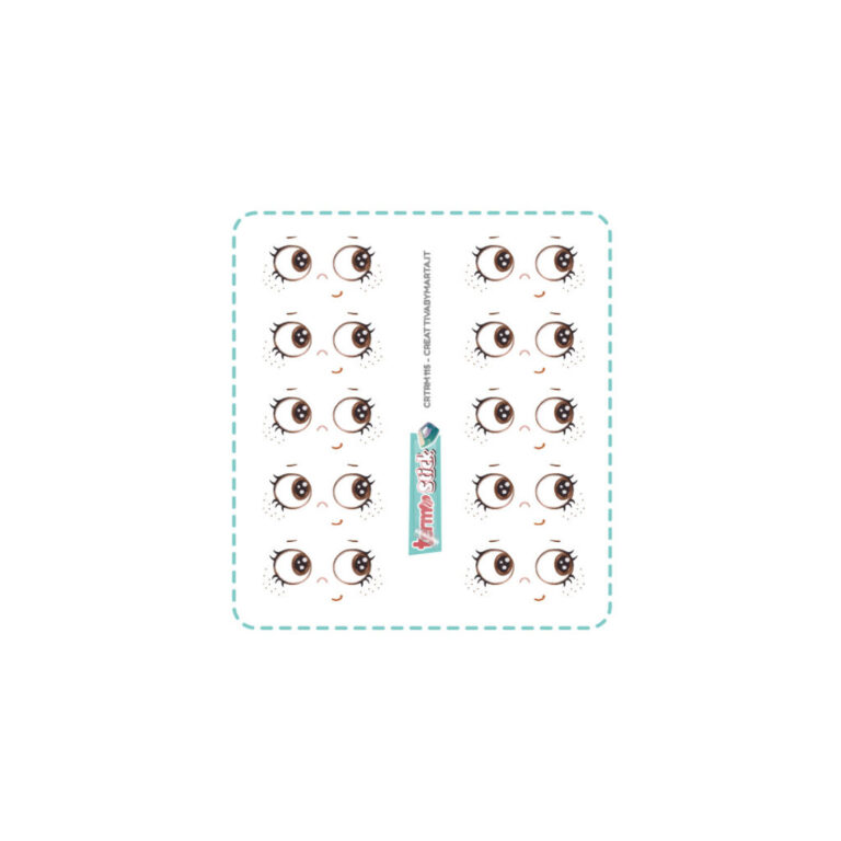 Termostick Viso Occhi Simpatici – 10 Set Larghi 4 Cm Circa