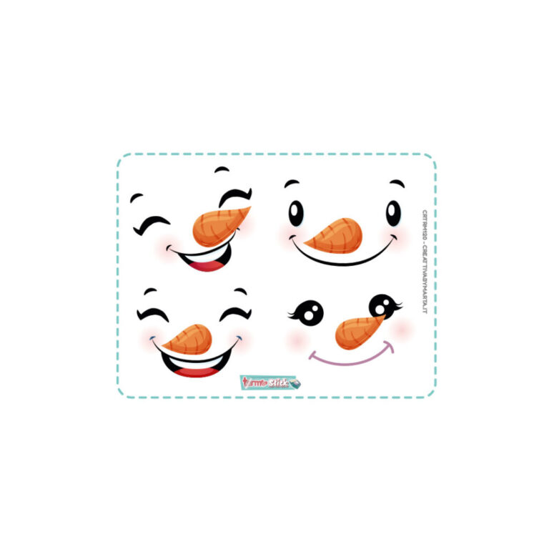 Termostick Pupazzo Di Neve Misto – 4 Set Larghi 6 Cm Circa – Crtrm120