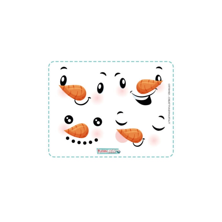 Termostick Pupazzo Di Neve Misto – 4 Set Larghi 7 Cm Circa