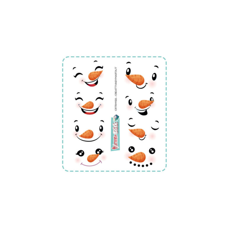 Termostick Pupazzo Di Neve Misto – 8 Set Larghi 4 Cm Circa