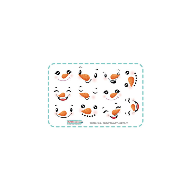 Termostick Pupazzo Di Neve Misto – 11 Set Larghi 3 Cm Circa
