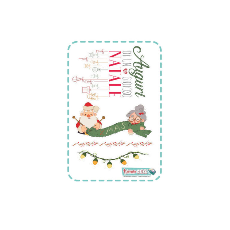 Termostick Babbo E Mamma Natale Fanno La Maglia 12X8,5 Cm Circa – Crtrs043
