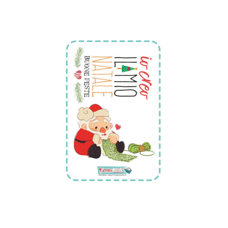 Termostick Babbo Natale Fa La Maglia 12X8,5 Cm Circa – Crtrs045