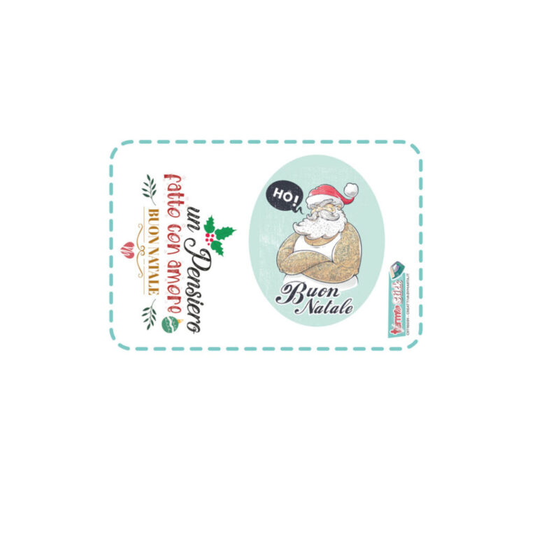 TERMOSTICK BABBO NATALE TATUATO 12X8,5 CM CIRCA - CRTRS054