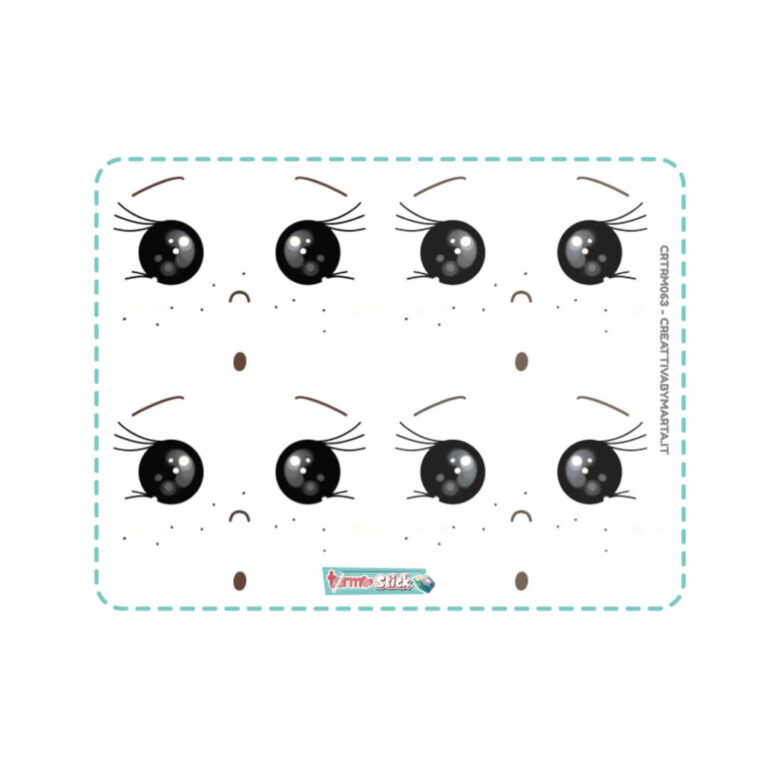 Termostick Bambola 7 Occhi Medi – 4 Set Larghi  6,8 Cm – Crtrs063