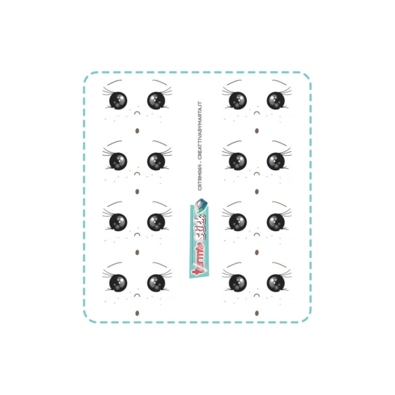 Termostick Bambola 7 Occhi Piccoli – 8 Set Larghi  3,8 Cm – Crtrs064