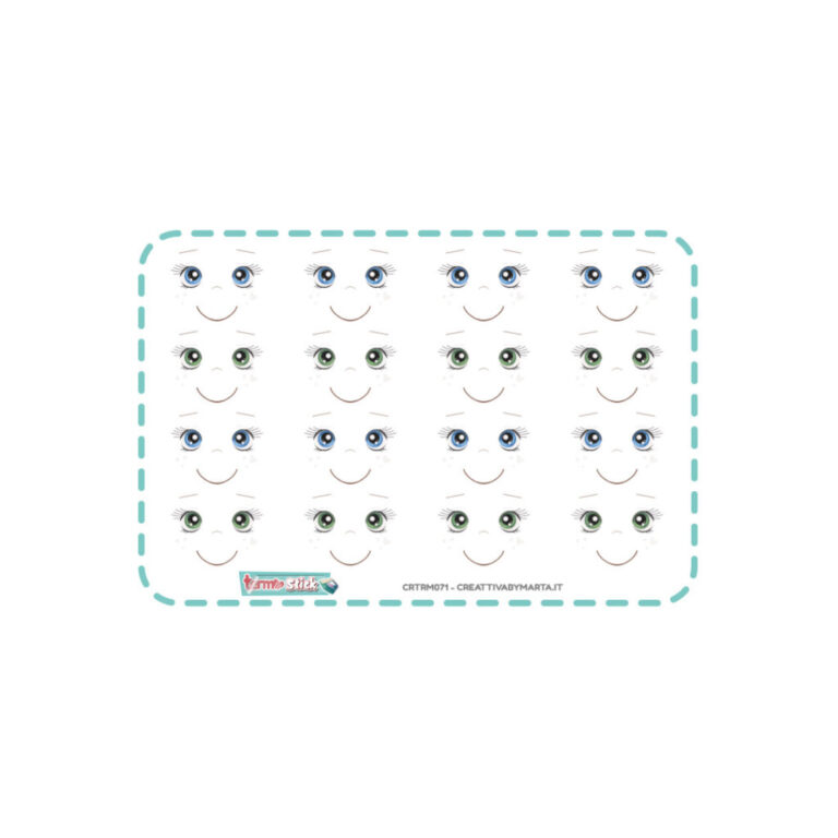 Termostick Bambola 9 Occhi Mini – 16 Set Larghi 2 Cm – Crtrs071