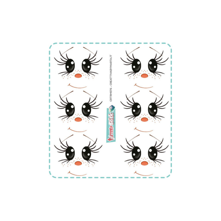 Termostick Bambola 10 Occhi Piccoli – 6 Set Larghi 4,5 Cm – Crtrs076