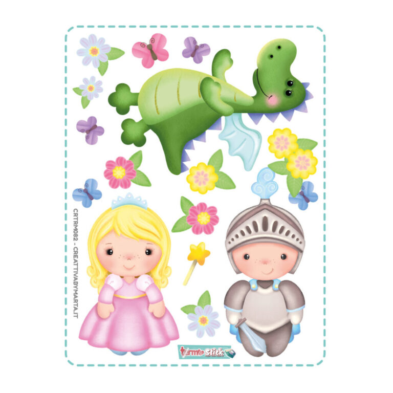 Termostick Principessa E Cavaliere – 3 Set + Decori Alti 7 Cm Circa – Crtrs082
