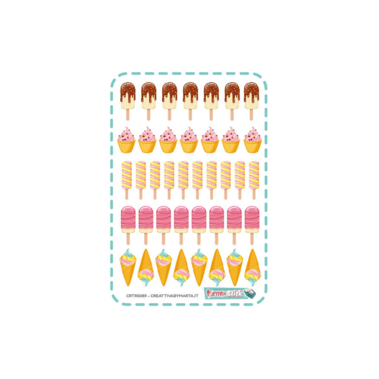 TERMOSTICK GELATI ASSORTITI - 40 ELEMENTI DA 2 CM CIRCA - CRTRS089