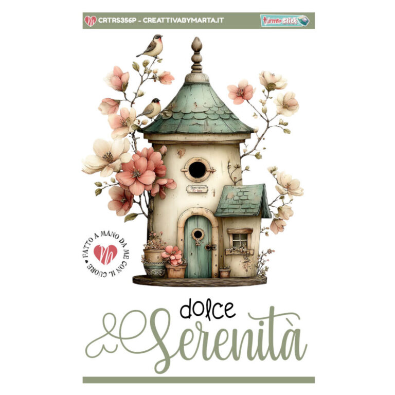 Termostick Torre Vintage Con Fiori E Passerotto