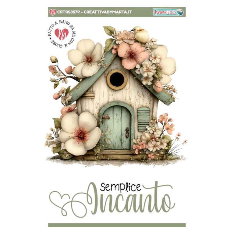 Termostick Casetta Vintage Con Fiori