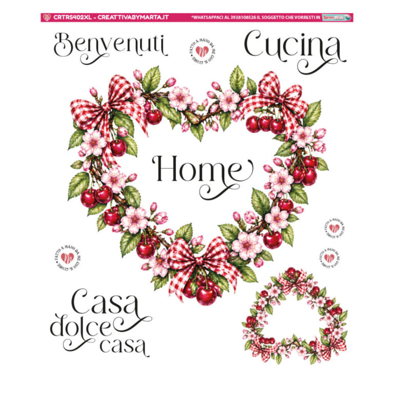 Termostick  Ghirlanda Ciliegie Cuore – Crtrs402