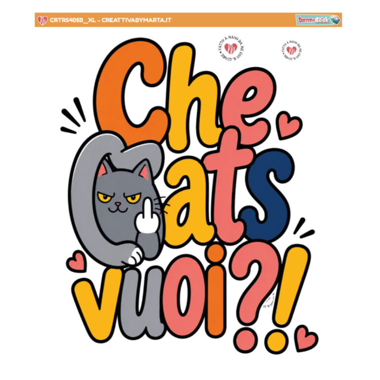 Termostick Che Cat’S Vuoi? Scritta – Crtrs405B
