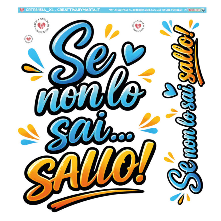 Termostick Se Non Lo Sai Sallo Graffiti- Crtrs451A