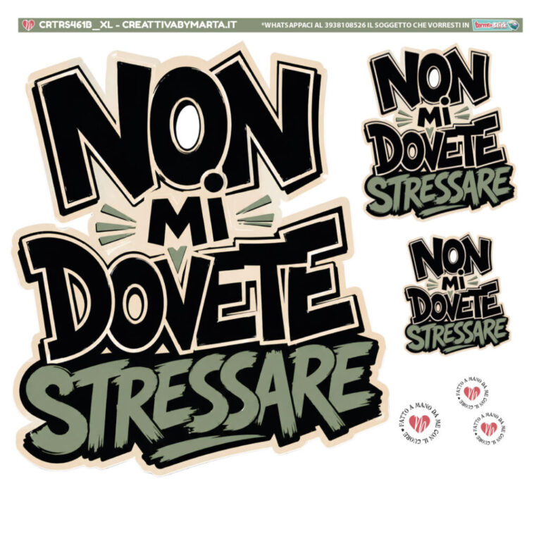 Termostick Non Mi Dovete Stressare Dark – Crtrs461B
