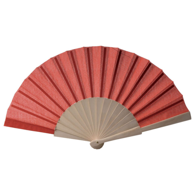 Ventaglio In Tessuto Di Cotone Con Manico In Legno Lunghezz 23 Cm – Crvent01