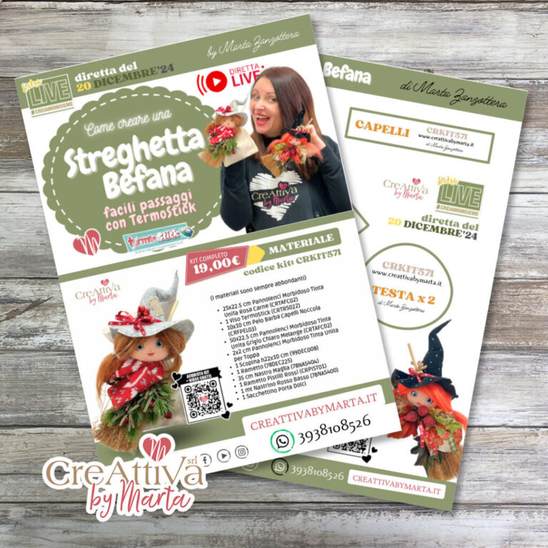Cartamodello Extralive238 Befana Streghetta – Ext00238