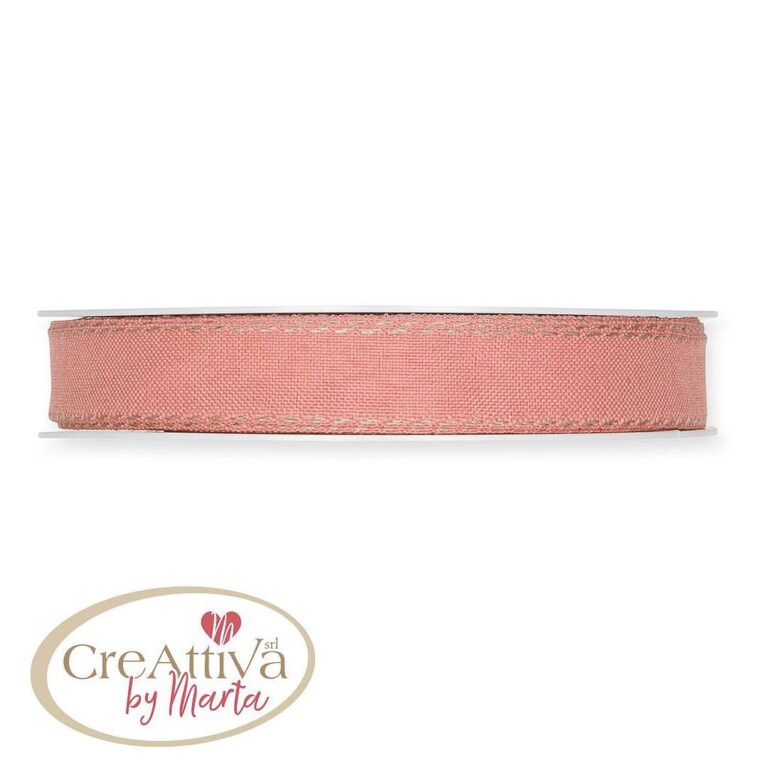 Nastro Decorativo Con Impuntura In Lino H.1,5Cm – 97Nas07300