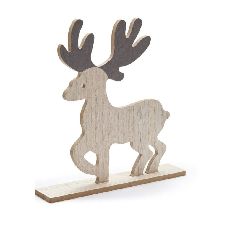 Renna In Legno Con Base Da Appoggio 27Cm – Sddec025