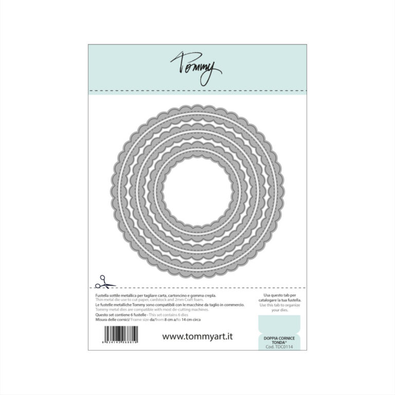 FUSTELLA DOPPIA CORNICE TONDA BY TOMMY ART – TDC0114
