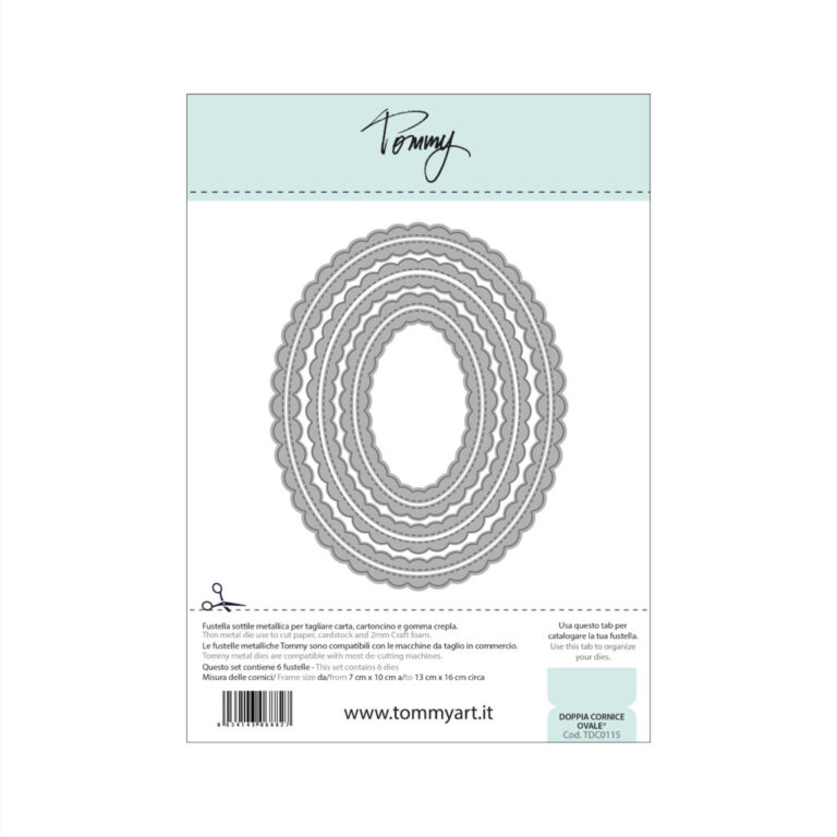 FUSTELLA DOPPIA CORNICE OVALE BY TOMMY ART – TDC0115